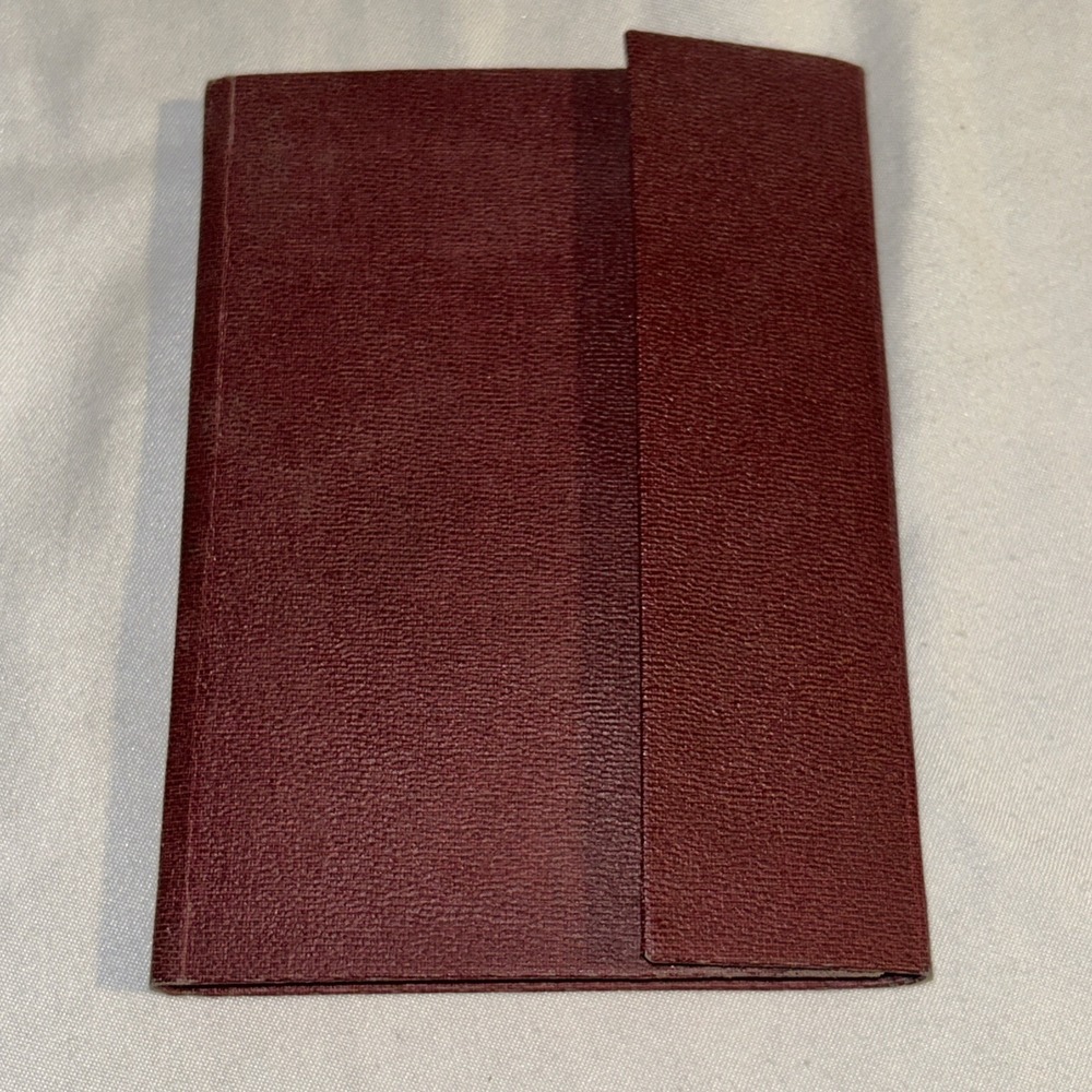 Personal Free Mason Masonic Ritual Book Secret Burgundy Tennessee 1958